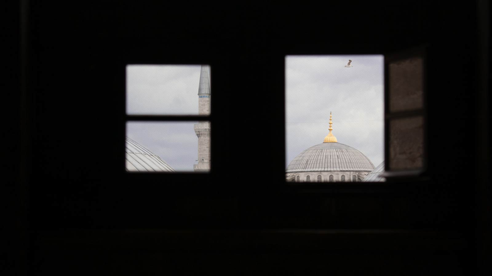 la mezquita azul vista desde santa sofia